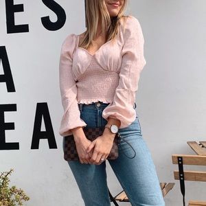 Leith light pink blouse